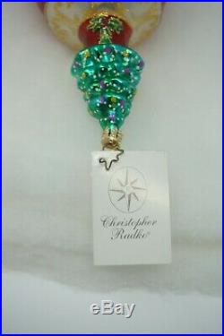 Christopher Radko Christmas Grandeur Glass Tree Presents Ornament 02-0049-0