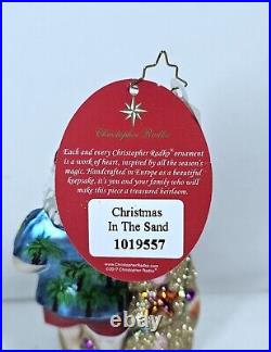 Christopher Radko Christmas In The Sand Christmas Ornament Retired