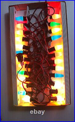 Christopher Radko Christmas Light Set Shiny Brite 25 Strand 1 Bulb 5 Colors