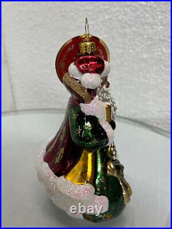Christopher Radko Christmas Ornament # 1020958 Festive Finery Santa