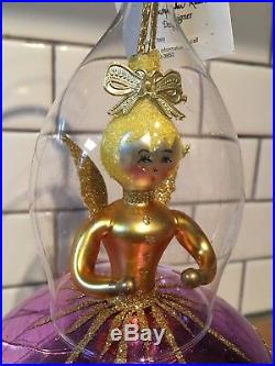 Christopher Radko Christmas Ornament ANGEL ON BOARD 94-310 SPACESHIP ALIEN UFO