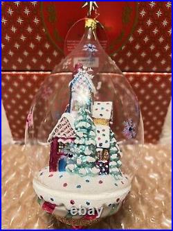 Christopher Radko Christmas Ornament Bonbon Bubble Candy House NEW