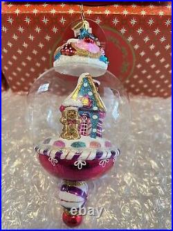 Christopher Radko Christmas Ornament Candy House World NEW