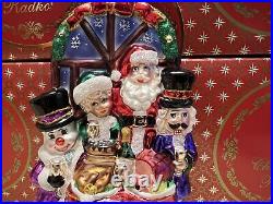 Christopher Radko Christmas Ornament Feast for All! Santa NEW