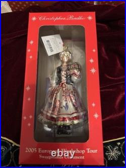 Christopher Radko Christmas Ornament Festive Folk Mrs. Santa 2005 NEW