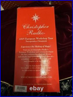 Christopher Radko Christmas Ornament Festive Folk Mrs. Santa 2005 NEW