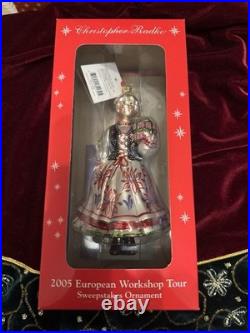 Christopher Radko Christmas Ornament Festive Folk Mrs. Santa 2005 NEW