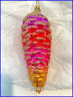 Christopher Radko Christmas Ornament ITALIAN ICE CONE Pinecone 0207220