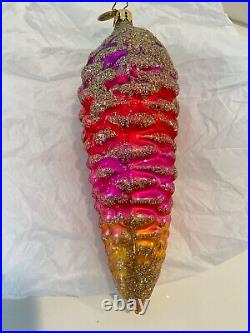 Christopher Radko Christmas Ornament ITALIAN ICE CONE Pinecone 0207220