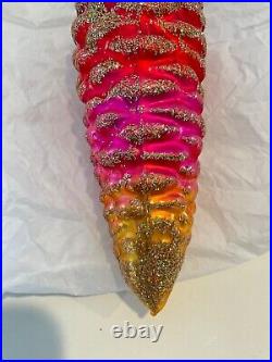 Christopher Radko Christmas Ornament ITALIAN ICE CONE Pinecone 0207220