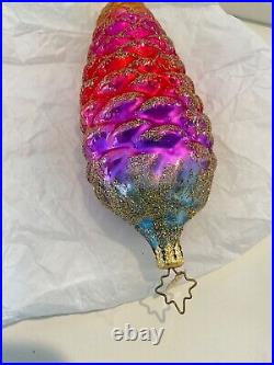 Christopher Radko Christmas Ornament ITALIAN ICE CONE Pinecone 0207220