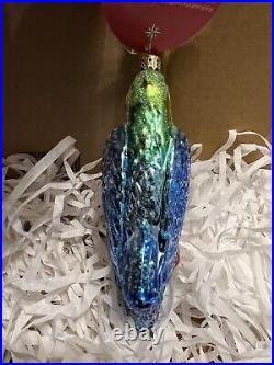 Christopher Radko Christmas Ornament Impeccable Parrot NEW