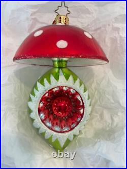 Christopher Radko Christmas Ornament MAGICAL MUSHROOM Reflector Drop 1014253