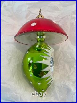 Christopher Radko Christmas Ornament MAGICAL MUSHROOM Reflector Drop 1014253