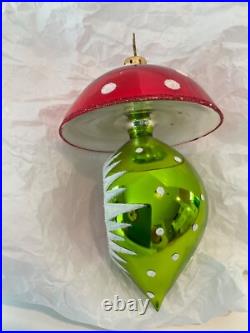 Christopher Radko Christmas Ornament MAGICAL MUSHROOM Reflector Drop 1014253