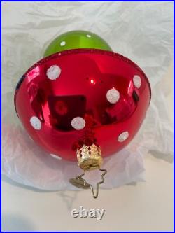 Christopher Radko Christmas Ornament MAGICAL MUSHROOM Reflector Drop 1014253