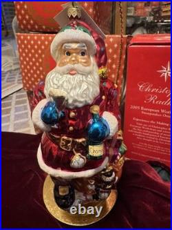 Christopher Radko Christmas Ornament Millennium St. Nick Santa NEW