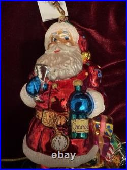 Christopher Radko Christmas Ornament Millennium St. Nick Santa NEW