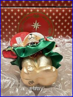 Christopher Radko Christmas Ornament Muffy Ready To Celebrate NEW