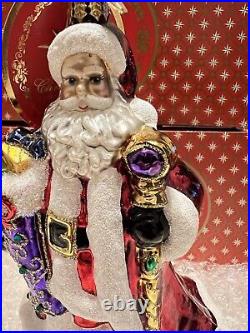 Christopher Radko Christmas Ornament Noble Nicholas Santa NEW