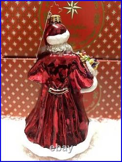 Christopher Radko Christmas Ornament Noble Nicholas Santa NEW