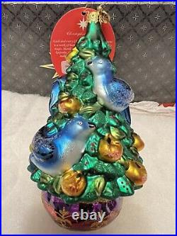 Christopher Radko Christmas Ornament On the 4th Day of Christmas Birds NEW