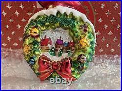 Christopher Radko Christmas Ornament Red Velvet Cardinal Bird NEW