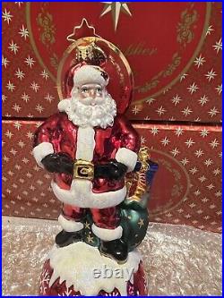 Christopher Radko Christmas Ornament Reverent Reflection Santa NEW