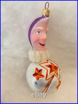 Christopher Radko Christmas Ornament SHOOTING THE MOON Magenta 94-033-2 Germany