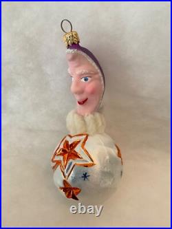 Christopher Radko Christmas Ornament SHOOTING THE MOON Magenta 94-033-2 Germany