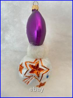 Christopher Radko Christmas Ornament SHOOTING THE MOON Magenta 94-033-2 Germany