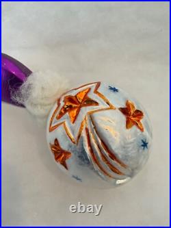 Christopher Radko Christmas Ornament SHOOTING THE MOON Magenta 94-033-2 Germany