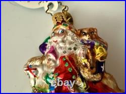 Christopher Radko Christmas Ornament Santa On Rocking Horse 1011707 RETIRED