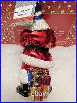 Christopher Radko Christmas Ornament Santa Proud and Tall USA NEW