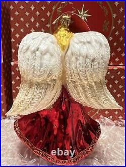 Christopher Radko Christmas Ornament Scene of Serenity Angel NEW