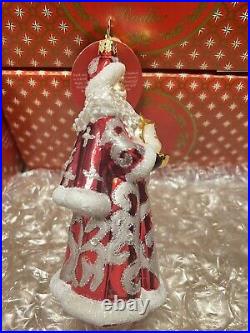 Christopher Radko Christmas Ornament Tea Time Santa NEW
