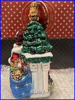 Christopher Radko Christmas Ornament The Big Day's Arrived Santa NEW