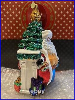 Christopher Radko Christmas Ornament The Big Day's Arrived! Santa NEW