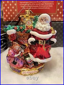Christopher Radko Christmas Ornament The Nutcracker Santa and Clara Gifts NEW