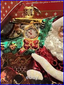Christopher Radko Christmas Ornament The Nutcracker Santa and Clara Gifts NEW