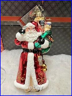 Christopher Radko Christmas Ornament Timely Delivery Santa NEW