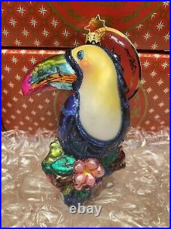 Christopher Radko Christmas Ornament Who Can Toucan NEW