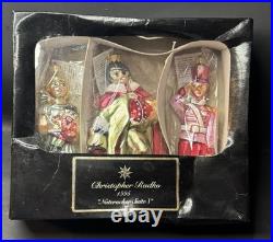 Christopher Radko Christmas Ornaments NUTCRACKER SUITE I LTD ED 1995 Nib Mint