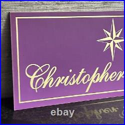 Christopher Radko Christmas Ornaments Santa Claus Holiday Store Display Sign