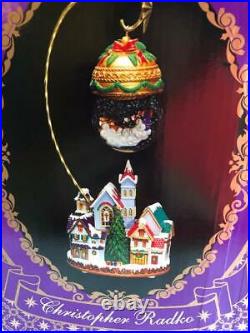 Christopher Radko Christmas Village Snow Globe ($189) withtax