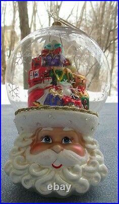 Christopher Radko Christmas on My Mind Ornament Santa Thinks of Toys Ltd Ed NEW