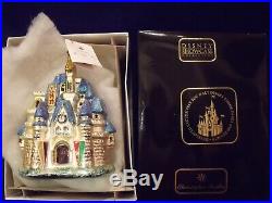 Christopher Radko Cinderella Castle Disney Christmas Ornament with box & tag