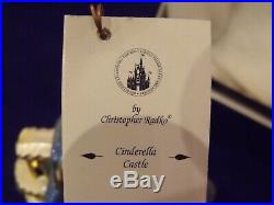 Christopher Radko Cinderella Castle Disney Christmas Ornament with box & tag