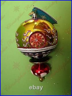 Christopher Radko Circus Purple Glass Ornament 