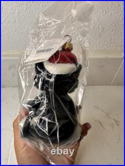 Christopher Radko Cleo and Figaro Glass Ornament Vintage Christmas